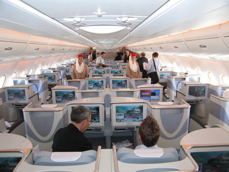 Emirates A380 800 Business Class Business Traveller